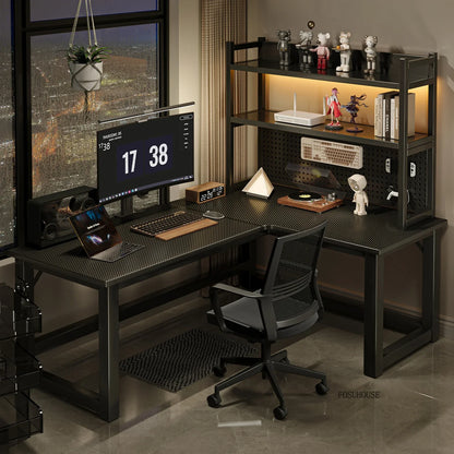 Integrated Bookshelf Writing Desk