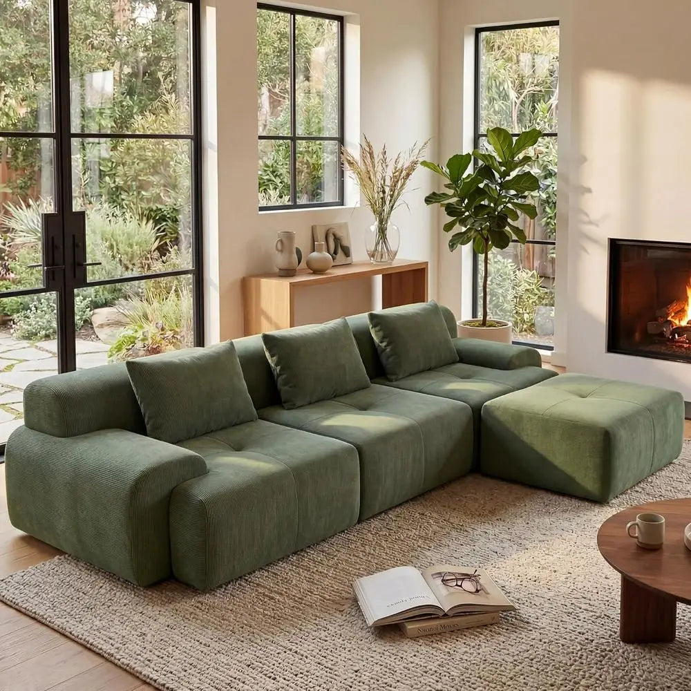 Meadow Corduroy Sectional