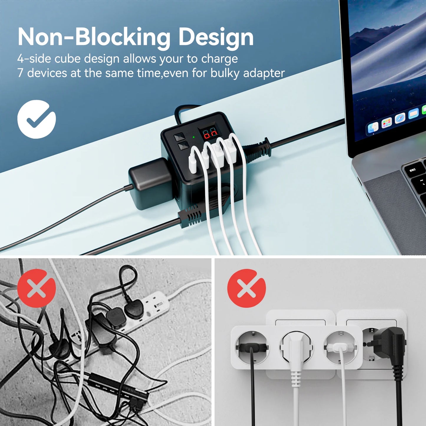 7-in-1 EU Power Strip