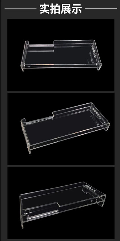 Acrylic Monitor Stand with Storage