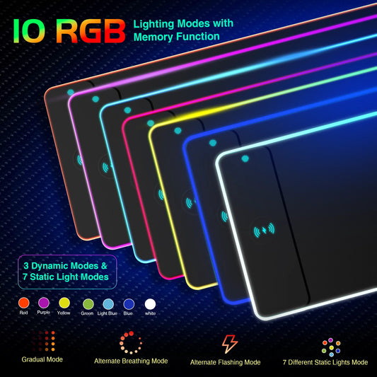 NeonCharge RGB Wireless Mouse Pad