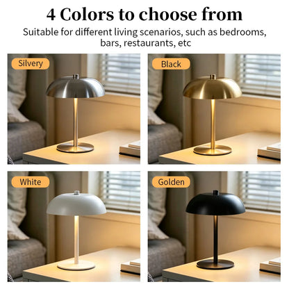 Cordless LED Table Lamp | USB-C Rechargeable, Touch Dimmable