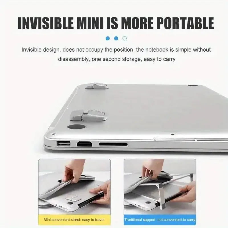 Portable Laptop Cooling & Elevation Feet