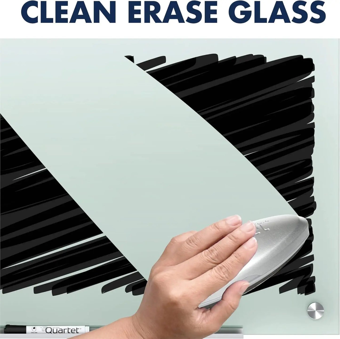 Premium Frosted Glass Dry Erase Board – 4' x 3' Modern Planning Board