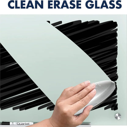 Premium Frosted Glass Dry Erase Board – 4' x 3' Modern Planning Board