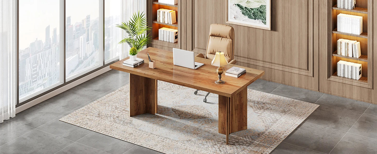 Vintage Farmhouse Executive Desk
