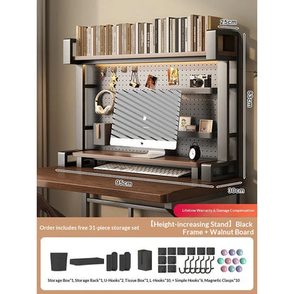 Pegboard Desktop Shelf Organizer