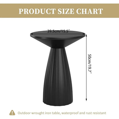 Iron Circle Side Table