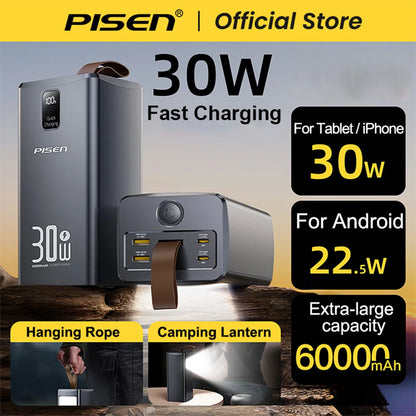 PISEN 60000mAh Power Bank