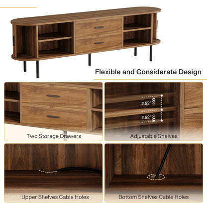 Fenmore Fluted TV Console