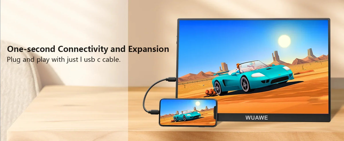 16" 120Hz Portable Monitor 1920x1200 HDR