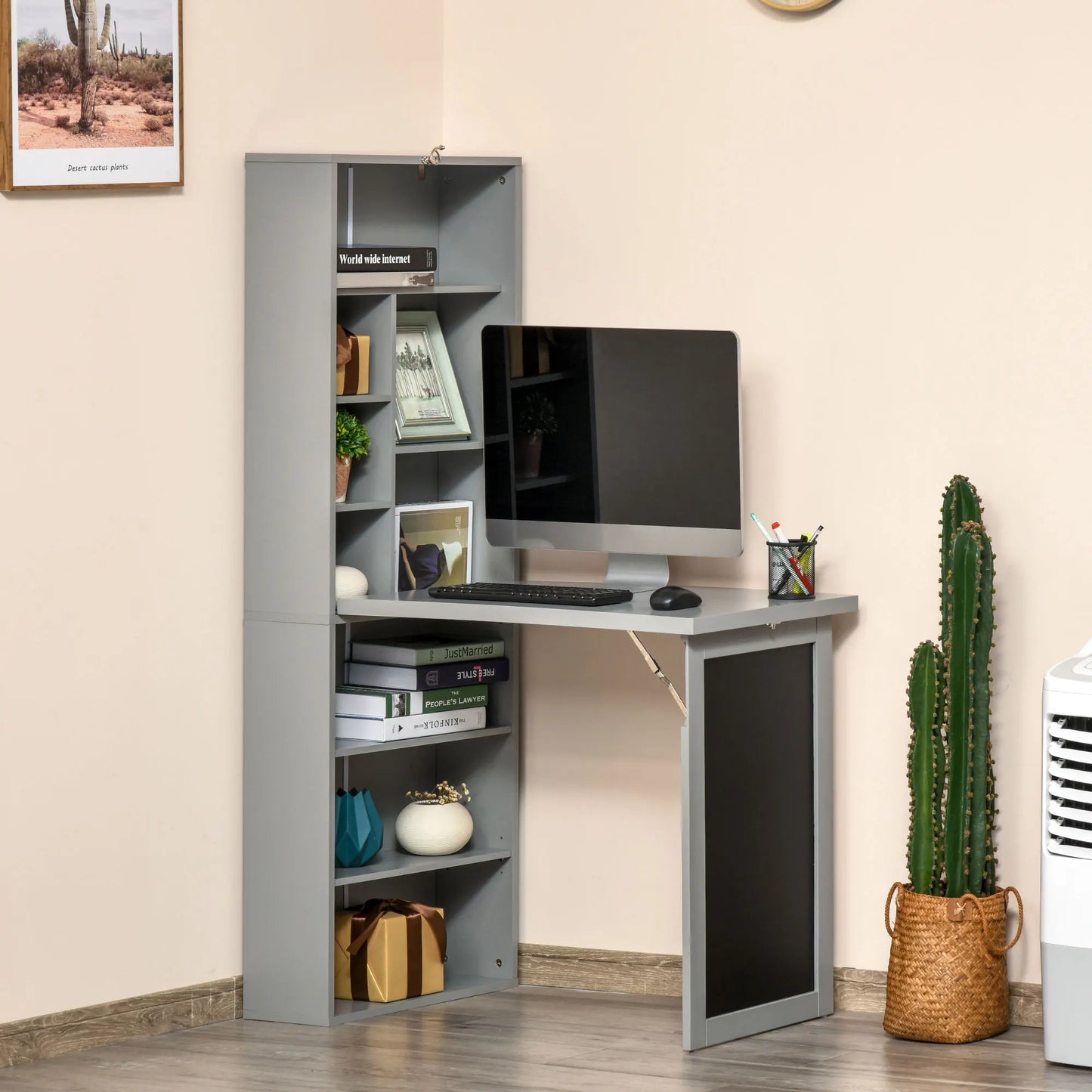 Homcom Fold-Out Wall Mount Desk