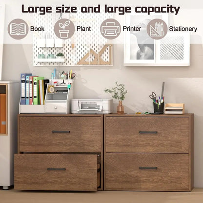 Heritage Oak 2-Drawer Lateral File Cabinet