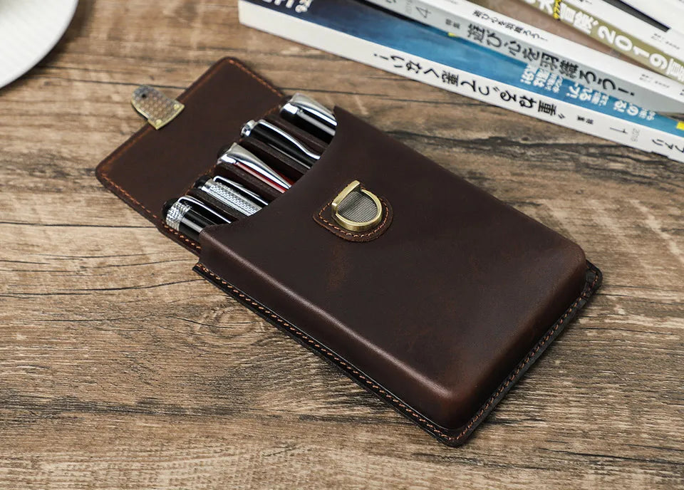 Handmade Cowhide Pen Case