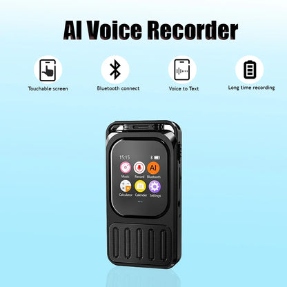 AI Recorder with Touchscreen & 79H Battery