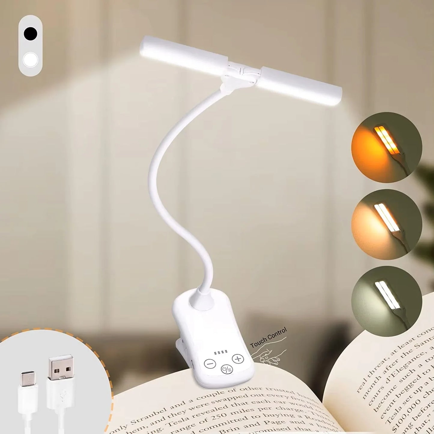 14-LED Clip-On Book Light
