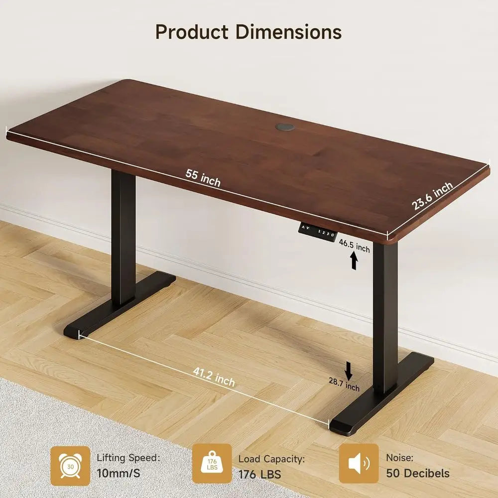 Birchwood Compact Solid Wood Standing Desk