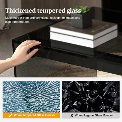 Vantry Tempered Glass Desk