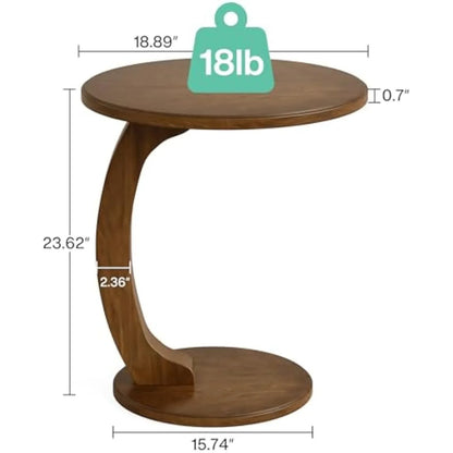 Marlowick C-Shaped Side Table