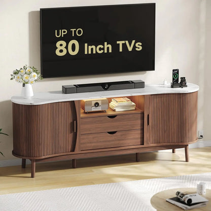 Hollis Fluted Media Console