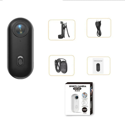 1080P Mini Action Camera, Helmet & Bike Mount
