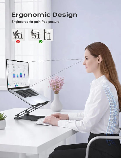 Metal Foldable Laptop Riser