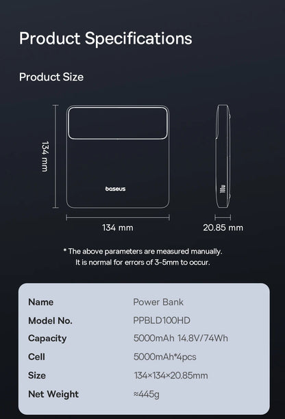 100W PD Fast Charging Power Bank