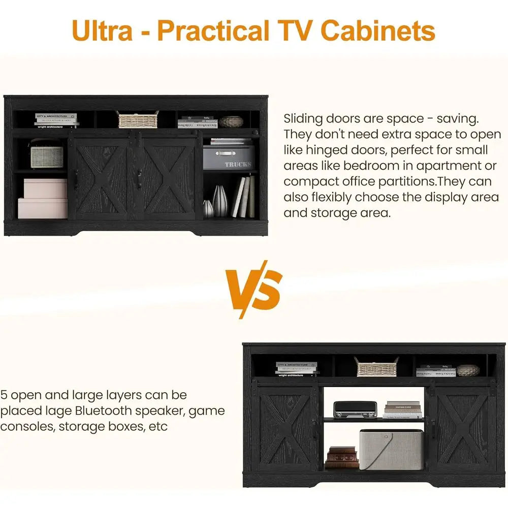Sliding Barn Door TV Stand