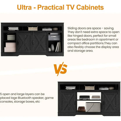 Sliding Barn Door TV Stand