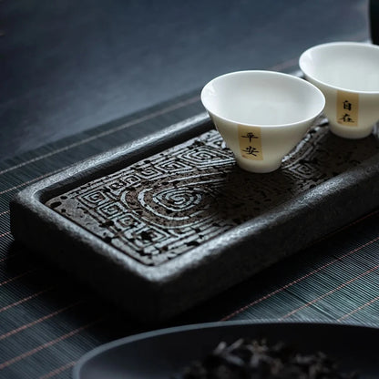 Volcanic Basalt Dragon Tea Tray