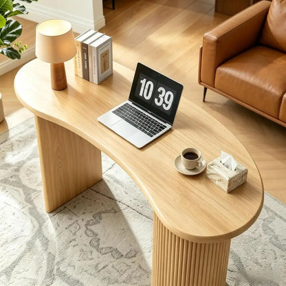 Curved Wood Writing Desk