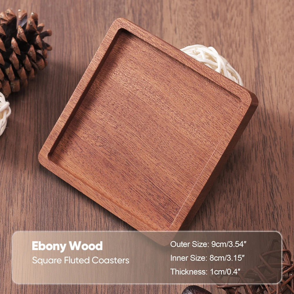 Solid Wood Round Coaster