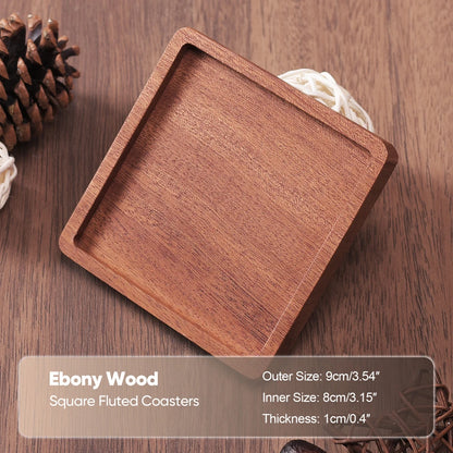 Solid Wood Round Coaster
