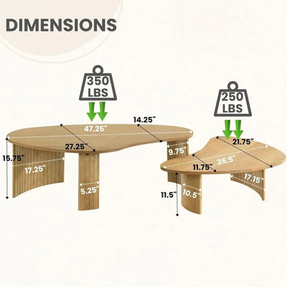 Mango Ash Coffee Table Duo