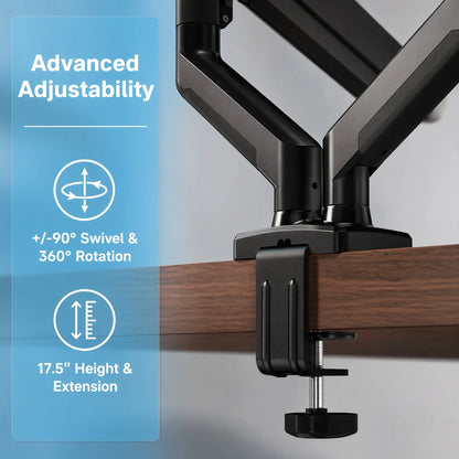 Kyspho 33-Inch Dual Monitor Mount