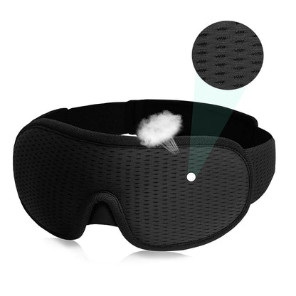 3D Sleep Mask - Total Blackout, No Pressure