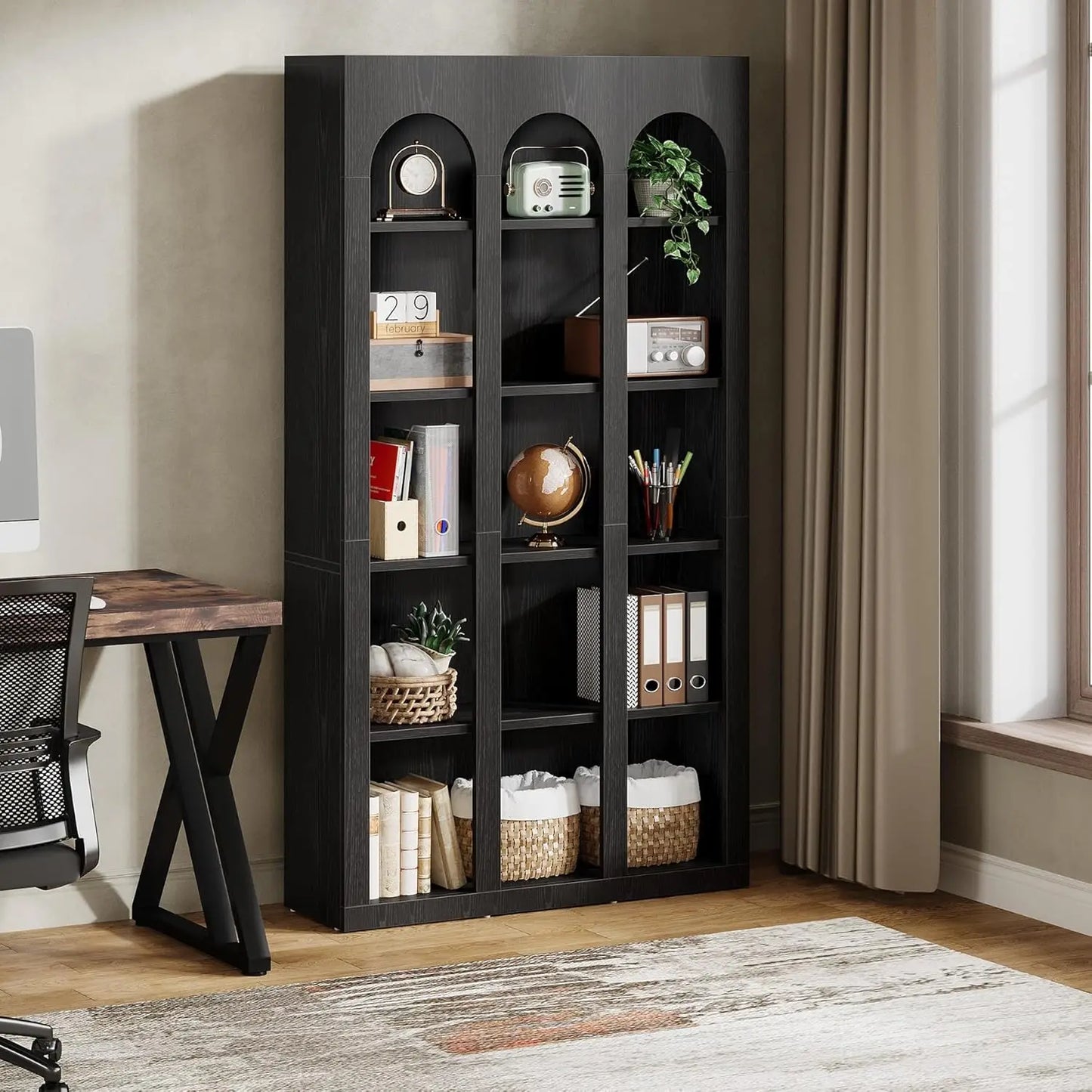 Ashcourt Mid-Century Bookshelf