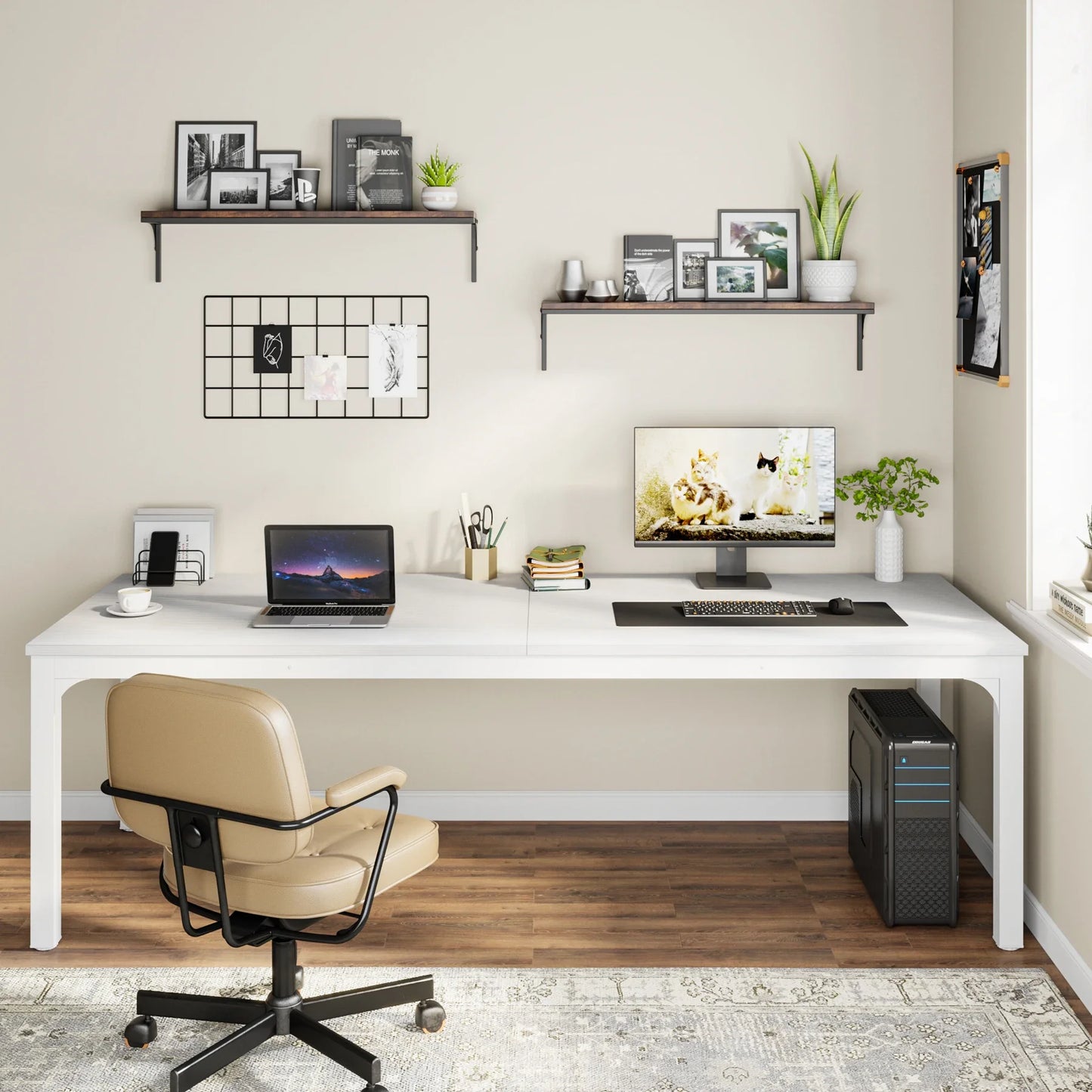 Tribesigns 78.7" Extra-Long Dual Workstation Desk