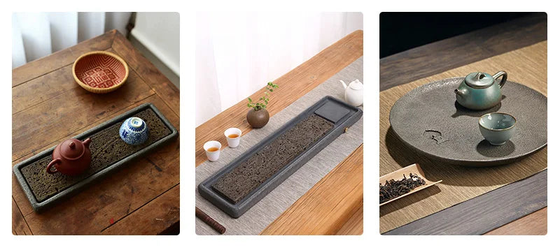 Hand-Carved Basalt Coaster