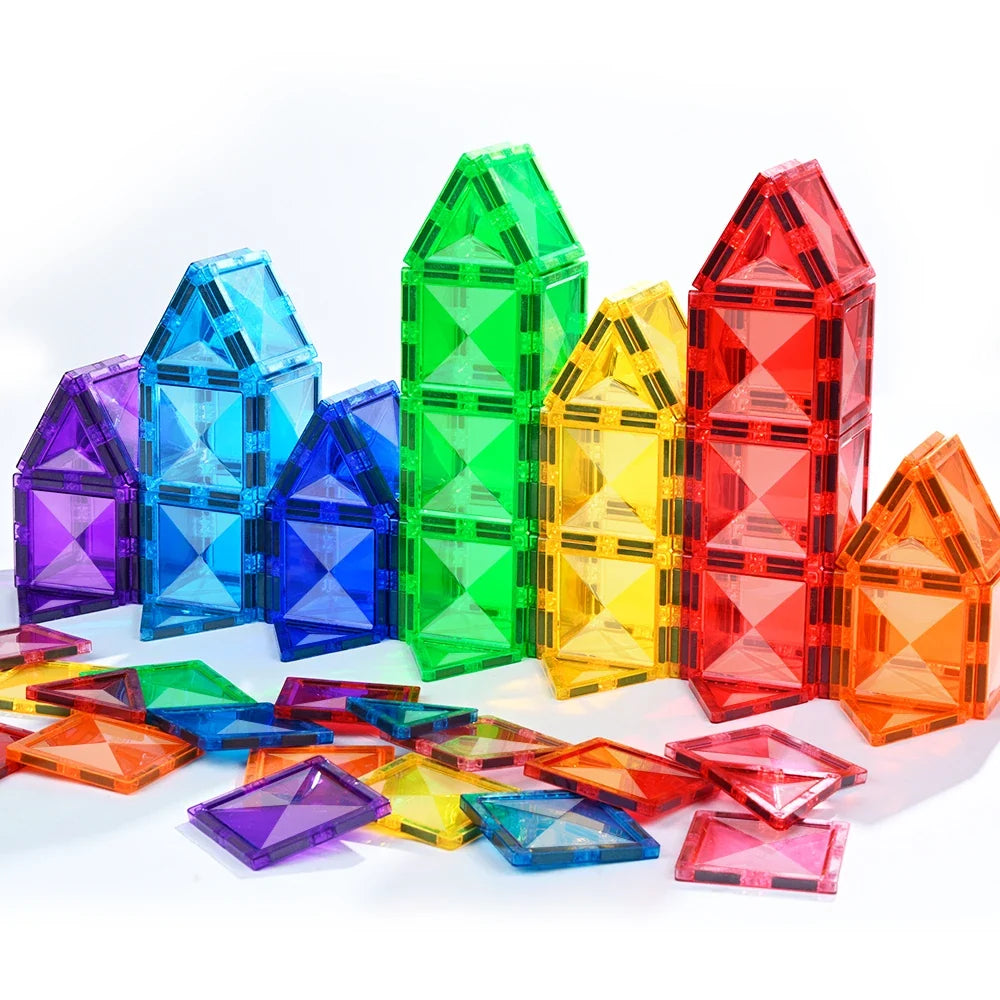 Diamond Magnetic Tiles - STEM Building Toy