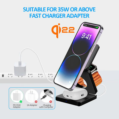 UltraFold 25W 3-in-1 Fast Wireless Charging Station