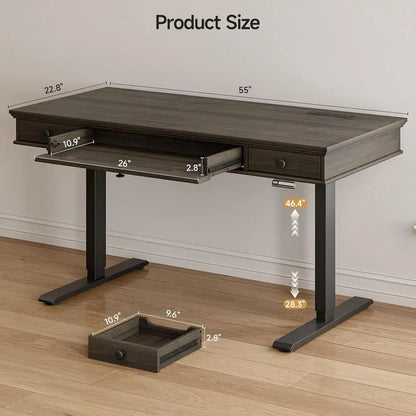 Retro Curved Standing Desk