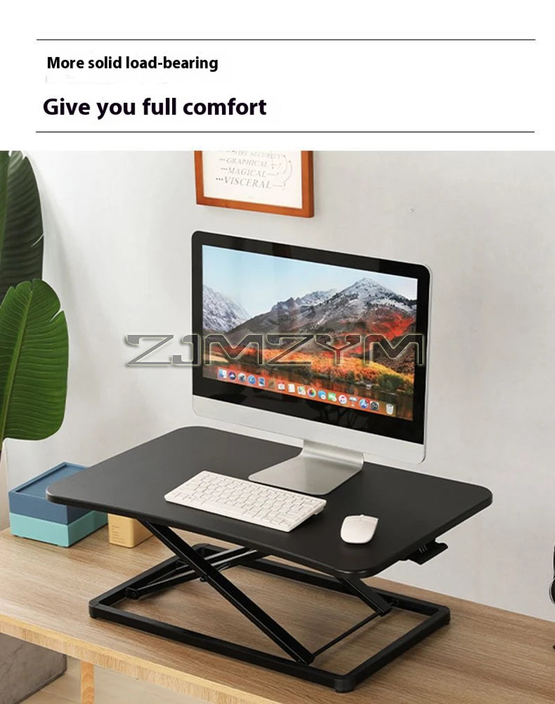 Foldable Laptop Desk with Storage & Keyboard Tray