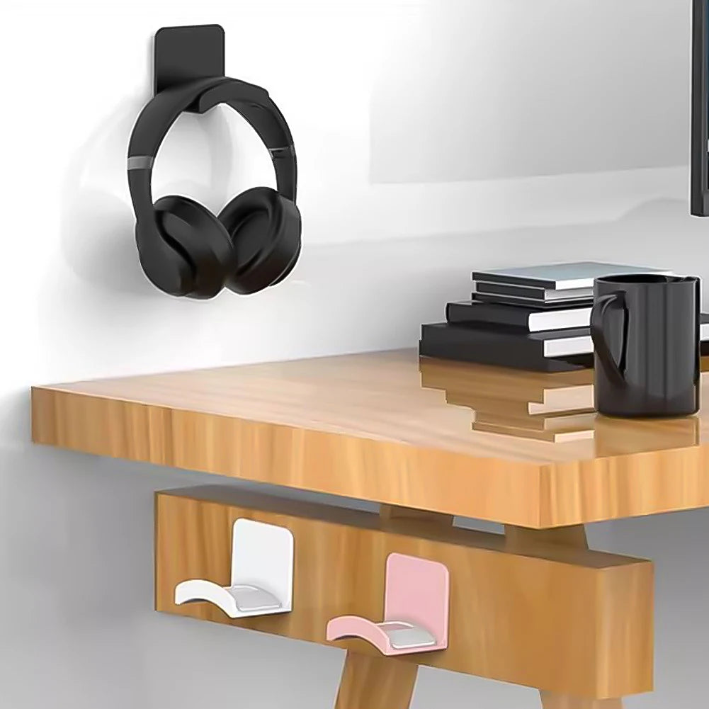 Adhesive Wall-Mount Headphone Stand