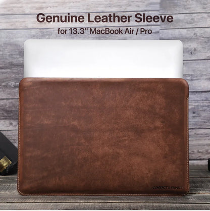 Hand-Made Cowhide Leather Laptop Bag