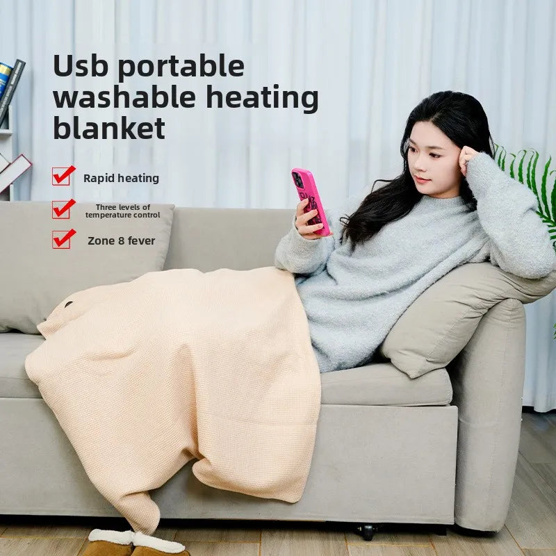 Heated Throw Poncho Graphene Heating