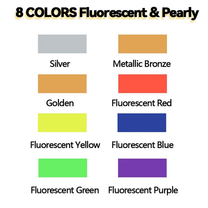 8-Color Airbrush Paint Set