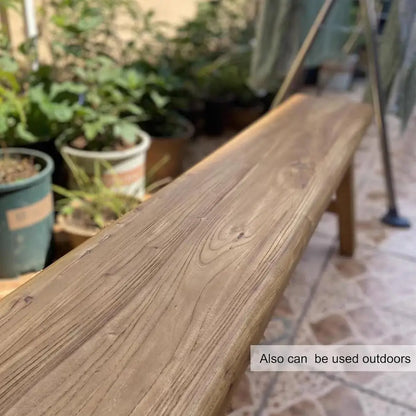 Solid Elm Entryway Bench