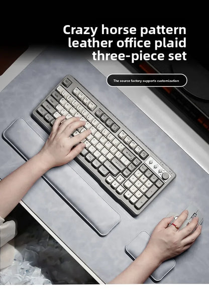 LuxPad Waterproof PU Desk Mat Set