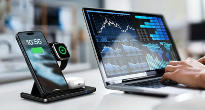 TriCharge Flex 3-in-1 Foldable Wireless Charging Station